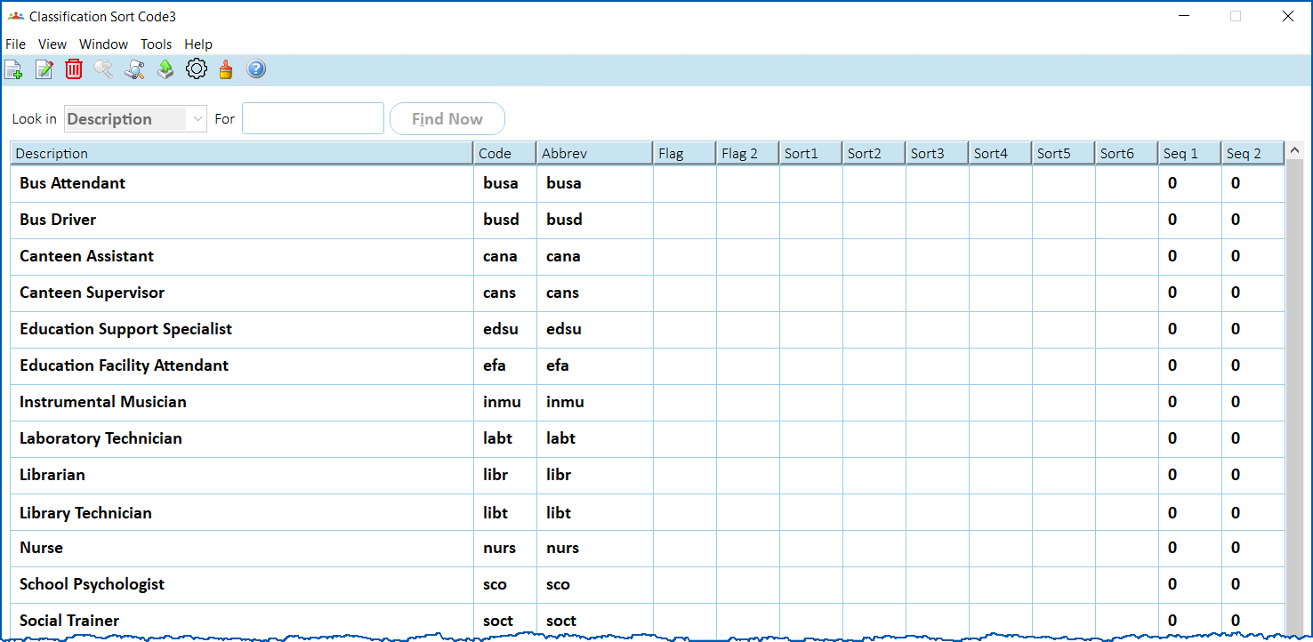 234381 Sort Code Classification sort code 3